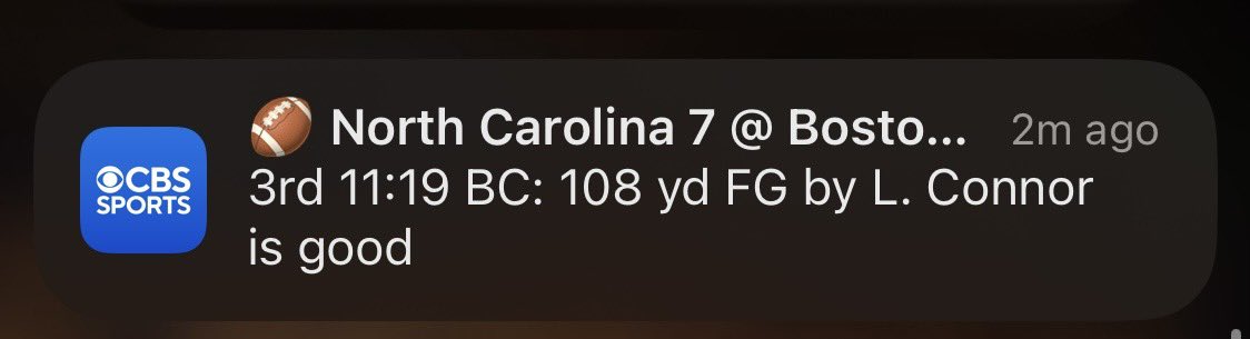 BookingArmchair's tweet photo. @CBSSports 

Are you sure this is accurate?  108 yard Field Goal? https://t.co/KILZuaXqGD