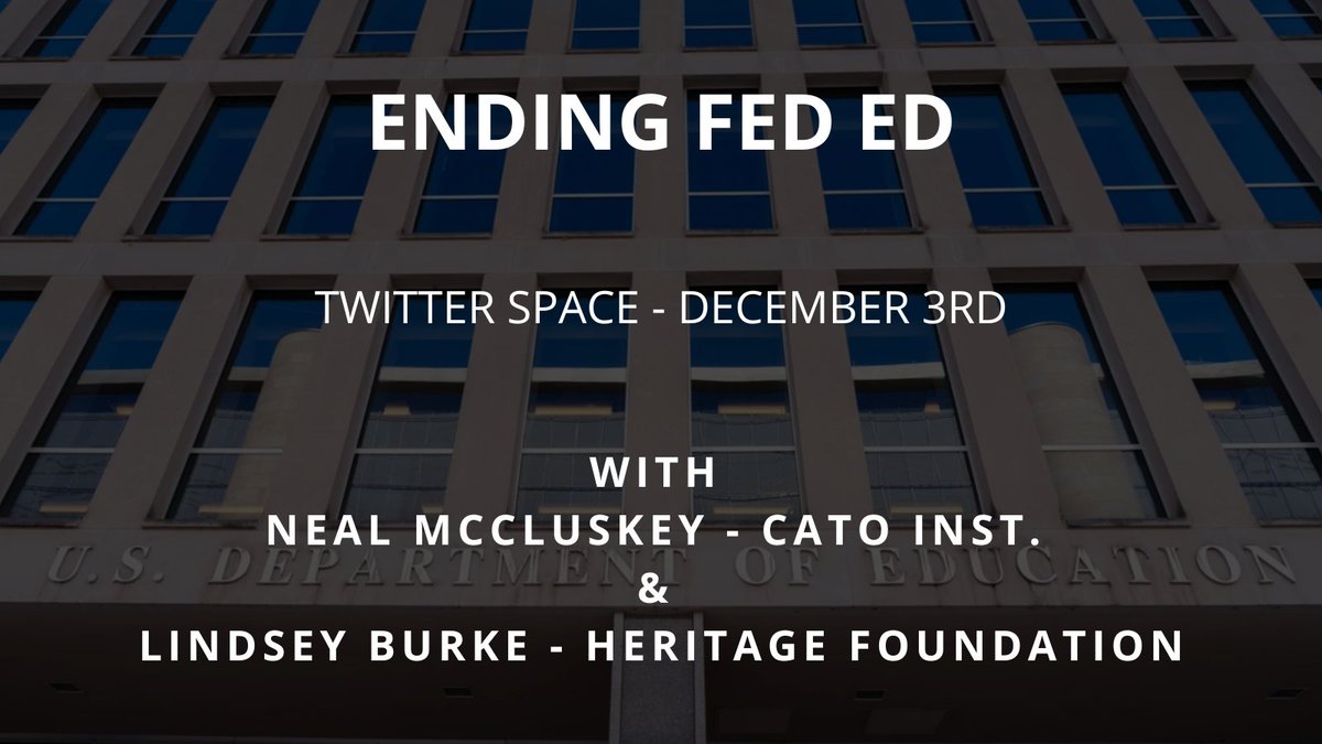 Principal_Jon's tweet photo. 🚨 Ending the Department of Education 🚨
The DOE wastes billions without improving outcomes. Ending it empowers parents and schools to truly serve kids.
Join @NealMcCluskey and @lindseymburke as we discuss the how and why to #EndFedEd.
https://t.co/is69mBVblv https://t.co/JOlDmYDbwO