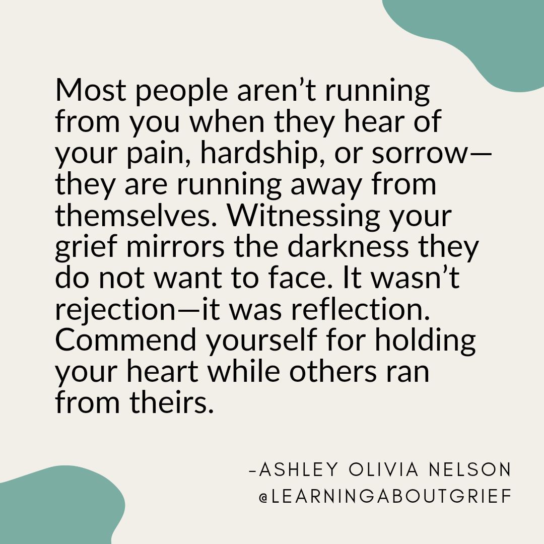 People run away from emotions that feel uncomfortable, heavy, or scary. When they witnesses someone else in pain, it can be an unwelcome reminder of the hurt they're trying to surpress. Sometimes, avoiding you feels like protecting them from facing themselves.