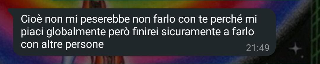 Quando parli di s3ss0 con qualsiasi uomo: