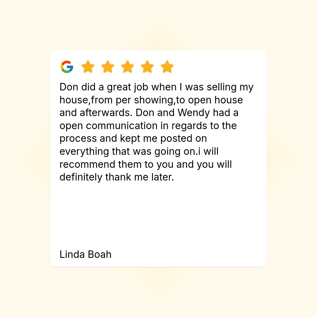 ProvenHomePros's tweet photo. Don did a great job when I was selling my house,from per showing,to open house and afterwards. Don and Wendy had a open communication in regards to the process and kept me posted on everything that was going on.i will recommend them to you and you will definitely thank me later. https://t.co/fKQbu1lcvy