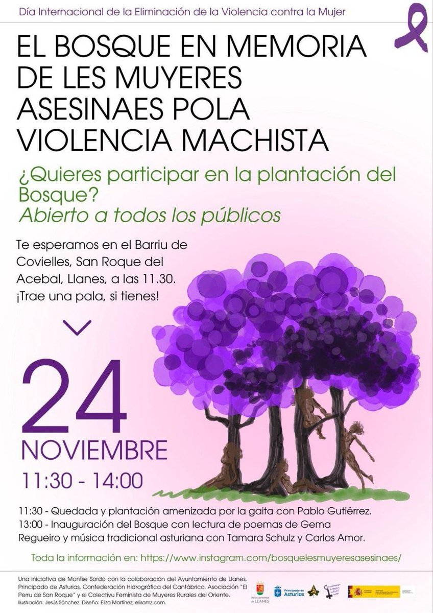 Asturies8M's tweet photo. Sembrar una nueva vida en su memoria es recordar a las que no están con ilusión, esperanza e inspiración para lograr un mundo libre de violencia machista. Que nadie olvide sus nombres https://t.co/i2Eekbz9OQ