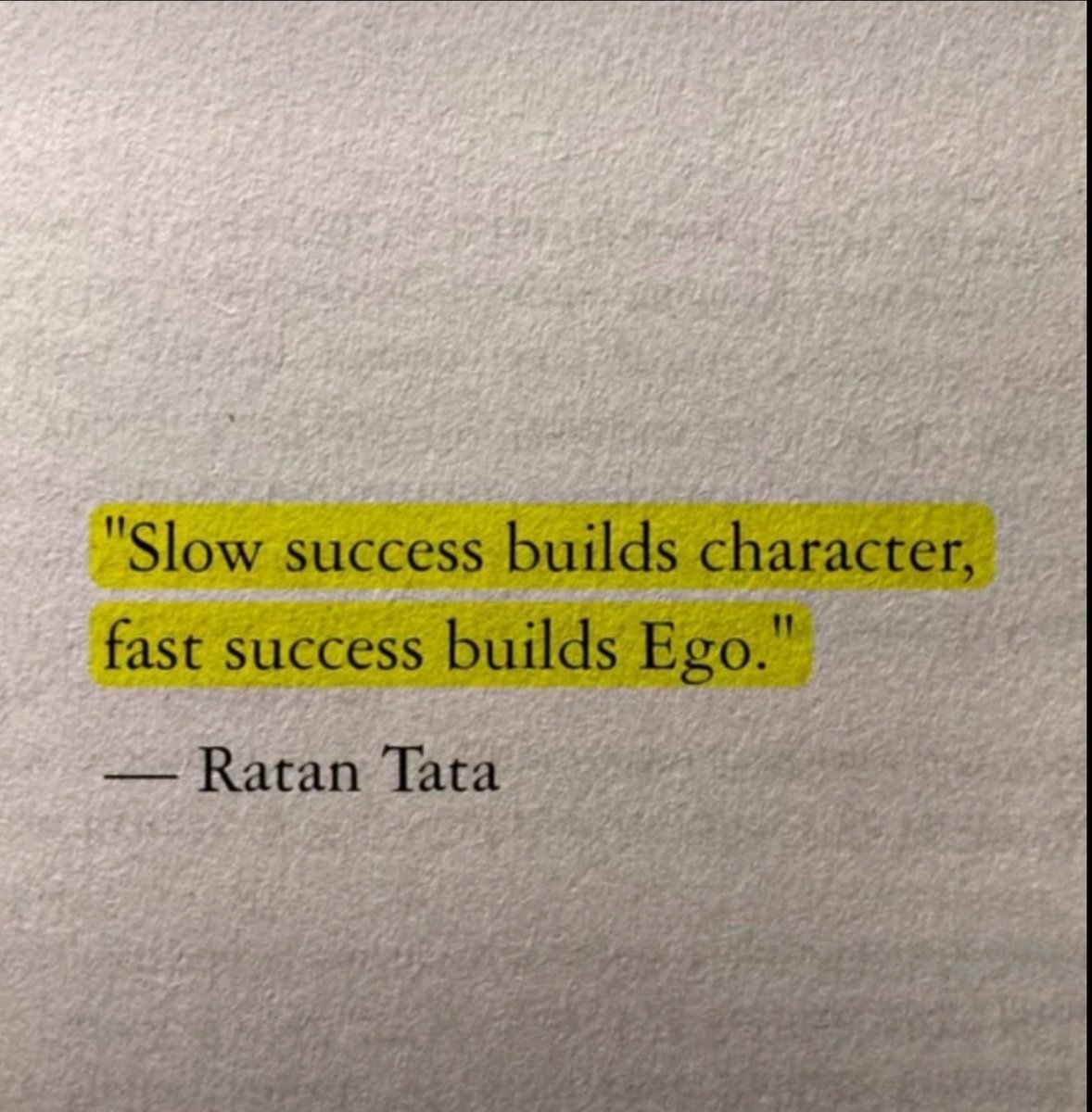 GMBSells's tweet photo. Slow success builds character, fast success builds ego”
- Ratan Tata https://t.co/BE5aBFkJmv
