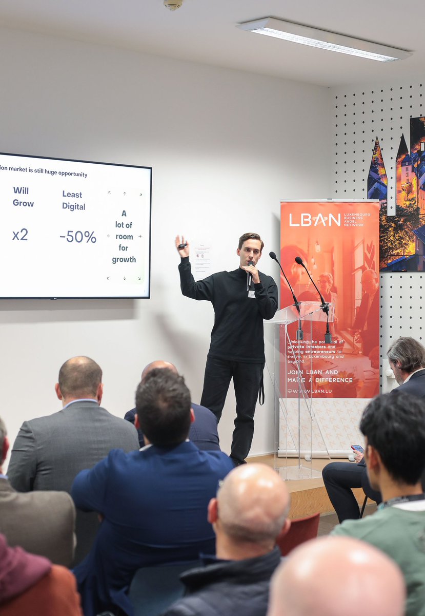 mjMarko's tweet photo. Startups, Angel investors, Ministry of the Economy, all in one room. 

Luxembourg brings public + private sectors together to empower entrepreneurs. 

Great opportunity to pitch @buildbuildio to @lban_lux members &amp; @LexDelles . Big thanks to Luxembourg-City Incubator! https://t.co/VmMXXxgXXN