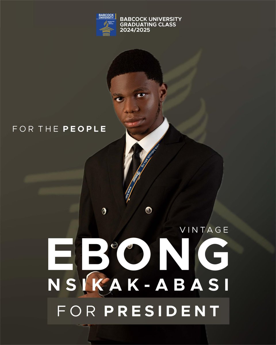 Nsitheenigma_'s tweet image. Babcock University Graduating Class of  2024/2025, NSIKAK for President. Join me as we make history together (ETH, 2022)🙏🏽❤️. #NFP 📉✅