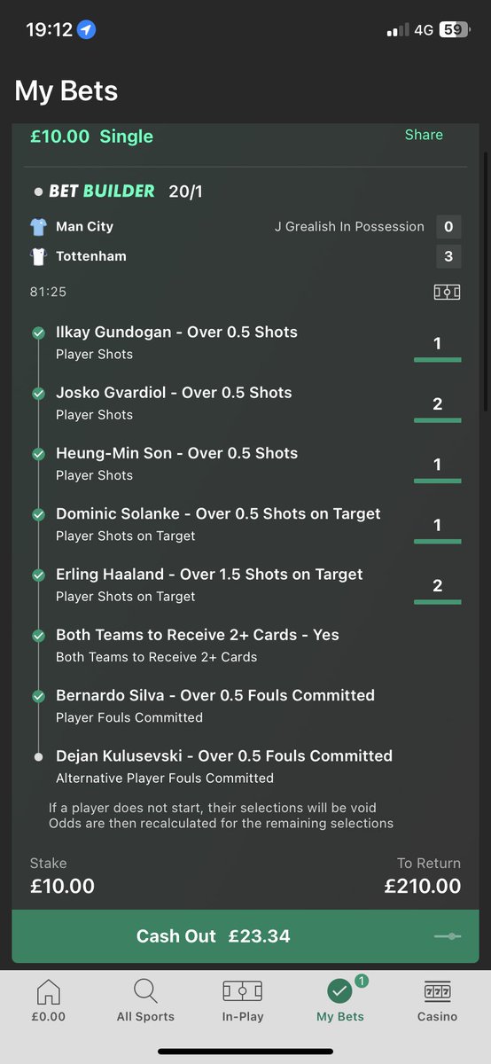 rippington3rd's tweet photo. @ValueBetSpotter Just kulusevski 😅 https://t.co/DOUizmrw0R