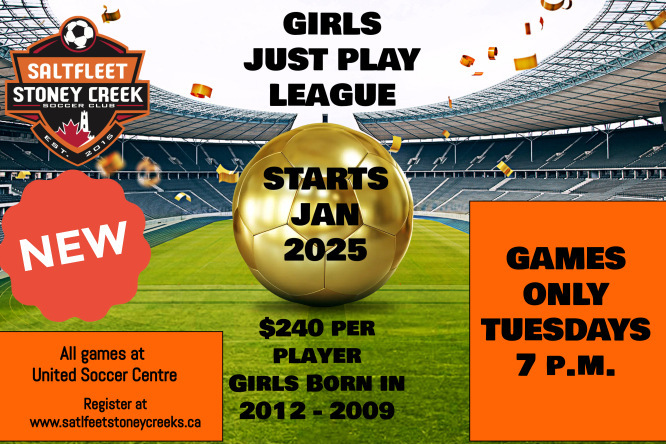 Saltfleet Stoney Creek Soccer Club (@sscsoccerclub1) on Twitter photo NEW FOR 2025
JUST PLAY LEAGUE - games only!
For more information, email info@saltfleetstoneycreeksc.ca NEW FOR 2025
JUST PLAY LEAGUE - games only!
For more information, email info@saltfleetstoneycreeksc.ca