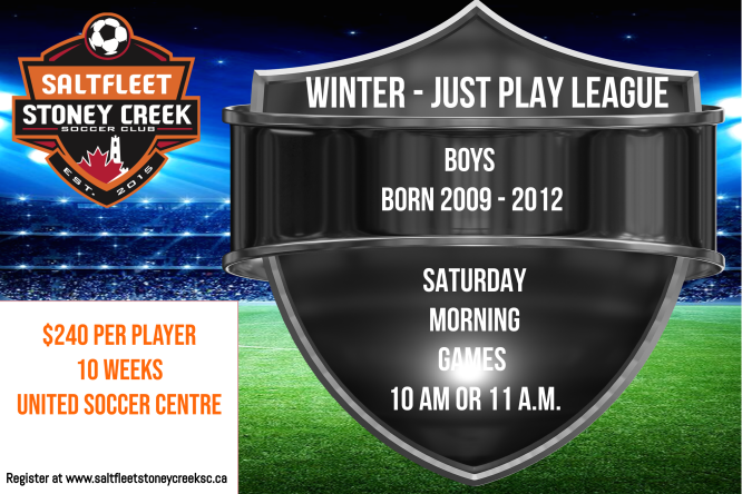 Saltfleet Stoney Creek Soccer Club (@sscsoccerclub1) on Twitter photo Winter - Boys - JUST PLAY league!
Registration now open
Starts January 2025
For more information, email info@saltfleetstoneycreeksc.ca Winter - Boys - JUST PLAY league!
Registration now open
Starts January 2025
For more information, email info@saltfleetstoneycreeksc.ca