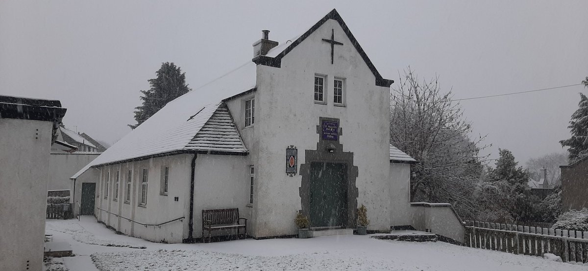 buckstonechurch's tweet photo. Join us tomorrow for our 10am Sung Eucharist for #christtheking.  Our service will be followed by our church AGM.  The front path will be cleared and gritted! #snow #Buckstone #Fairmilehead #Edinburgh https://t.co/gRgZRM4L82
