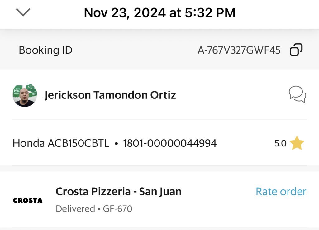 greatTiMeng's tweet photo. @grabph please take action. I did not receive my GrabFood order. https://t.co/ZZigE3KIEf
