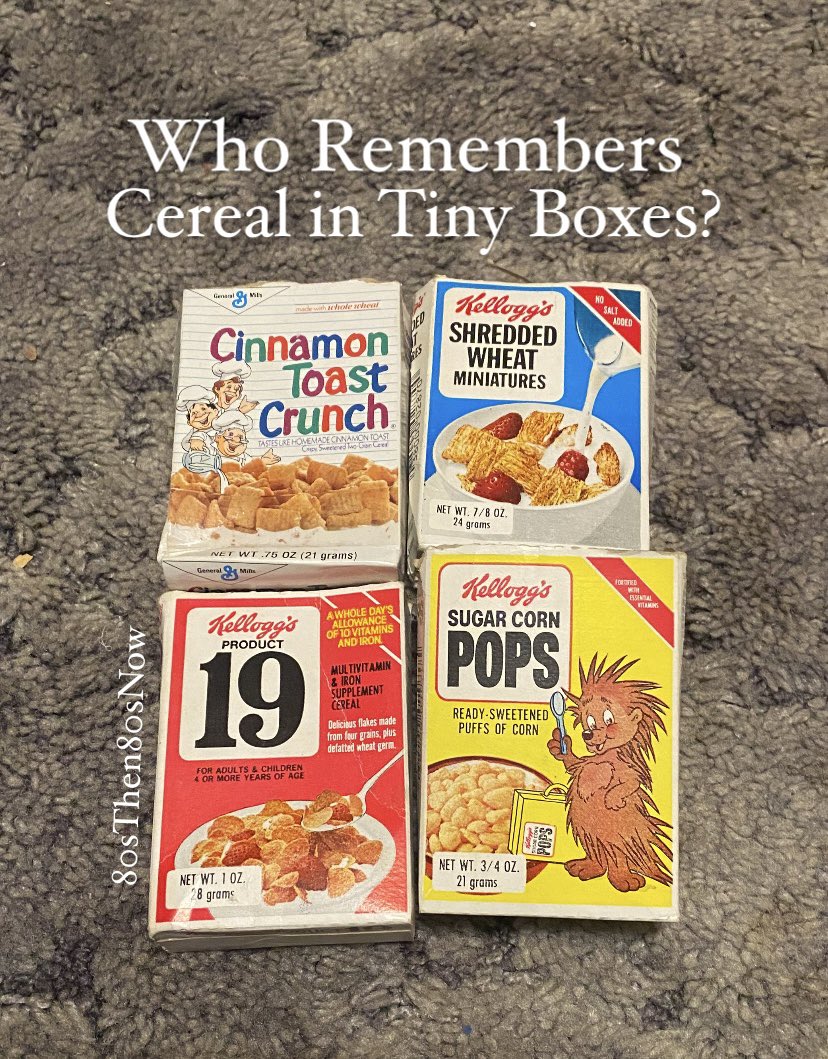 80sThen80sNow's tweet photo. For Those of You That Could Eat Breakfast WITHOUT The Toy! π
#cereal #breakfast #food #goodmorning #morning #snacksize #snack https://t.co/XwrZBDBblR