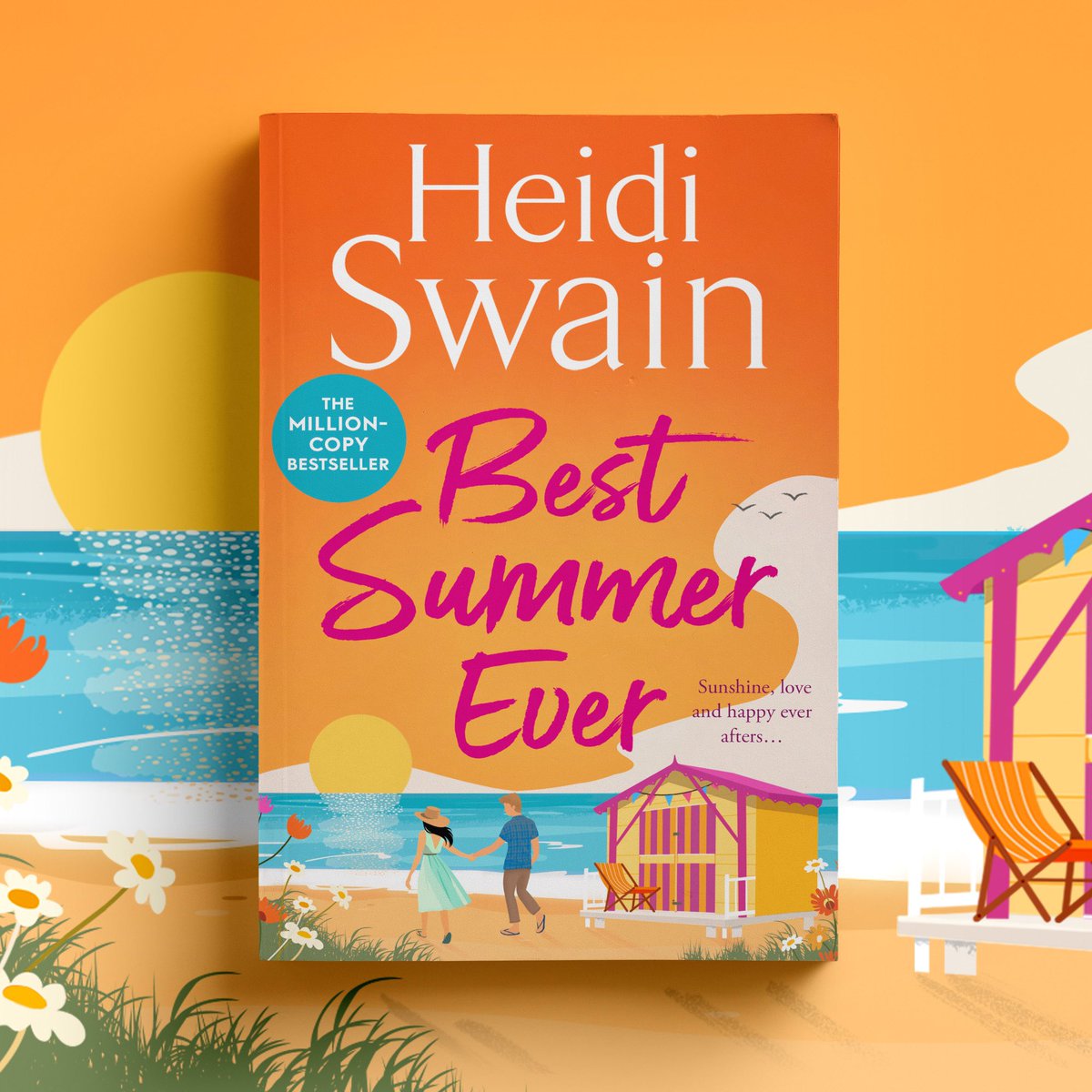 handwritten's tweet image. So excited to be joining the @TeamBATC #coverreveal for #BestSummerEver, the 20th novel from Sunday Times million copy bestseller @Heidi_Swain. Brimming with sunshine, love and happy ever afters, it’s out April 2025 and you can pre-order here: simonandschuster.co.uk/books/Best-Sum…