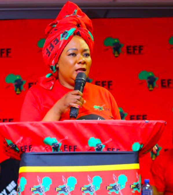 The treasurer general of the EFF <a href="/OmphileMaotwe/">Omphile Maotwe</a> is a brilliant leader - her consistency and passion for black liberation and justice in South Africa is exemplary