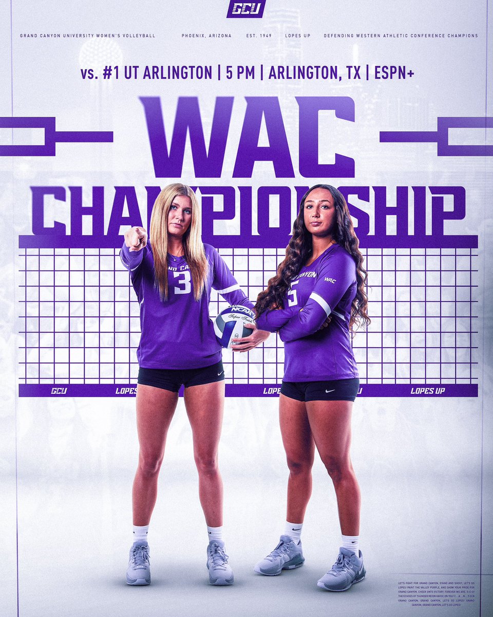 Good morning Lopes fans, it’s 𝗖𝗵𝗮𝗺𝗽𝗶𝗼𝗻𝘀𝗵𝗶𝗽 𝗦𝗮𝘁𝘂𝗿𝗱𝗮𝘆! #LopesUp 

📺: espn.com/espnplus/catal…
📊: stats.statbroadcast.com/mobile/?id=557…..