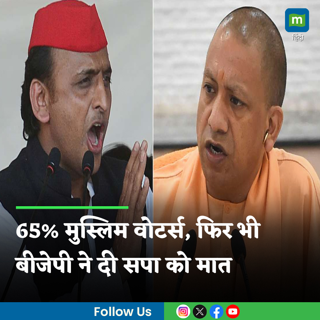 MoneycontrolH's tweet photo. #UPBypoll: 'बटेंगे तो कटेंगे' ने ऐसी हवा बनाई कि 65% मुस्लिम वोटर्स वाली सीट पर भी बीजेपी ने जीत हासिल की। डिटेल्स में पढ़ें कि सपा के लिए क्यों बिगड़ी स्थिति?
पूरी खबर👇
https://t.co/w1799jta9a
.
.
.
.
.
.
.
#SamajwadiParty #BJP #Uttarpradesh #Election #Moneycontrol https://t.co/MjW5Xq1OEI