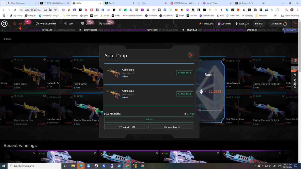 meteosrds's tweet photo. @GEDAEsports i join event open box #GEDAOpenBeta #caseopening https://t.co/SdvRmj0Asy