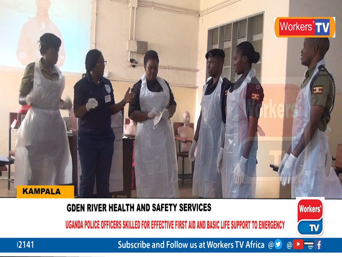 workers_tv's tweet photo. Gden River Health &amp; Safety Services  embarks on skilling program to equip Uganda police officers in first aid &amp; basic life support to emergency management skills amidst rising road accidents
@Ugandapolice1 @PoliceUg @roadsai_1 @KI_roadsafety 
https://t.co/A3QwRj6ooa via @YouTube https://t.co/hXcs0PcDLb