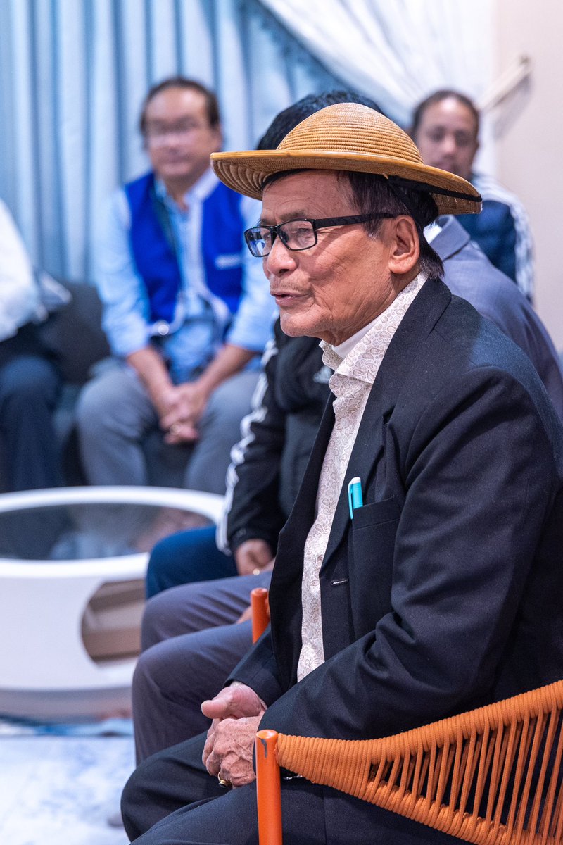 PemaKhanduBJP's tweet photo. Sat down with the wise elders of Basar to discuss ways to unlock the immense potential of this beautiful region. Blessed with rich cultural heritage, incredible biodiversity, a pleasant climate and a community of hardworking and culturally rooted people, Basar is truly a treasure of Arunachal Pradesh.

@ArunachalTsm