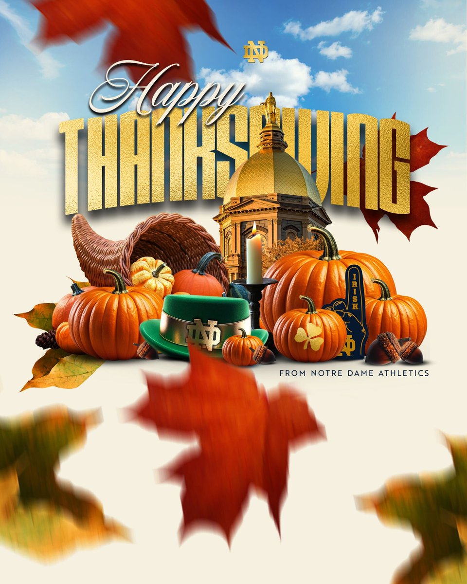 FightingIrish's tweet photo. From our family to you and yours, may your holiday be filled with love and gratitude!

#GoIrish ☘️ https://t.co/YCZPcAHTHp