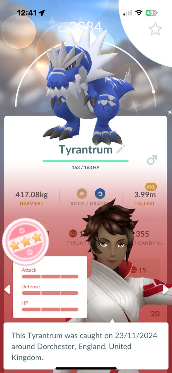 Tweetingtostu's tweet photo. Mighty XXL Shundo Tyrantrum!

#WildArea2024 #PokemonGO #shundo #mighty #Pokemon #XXL ##shiny https://t.co/VssCuUskFV