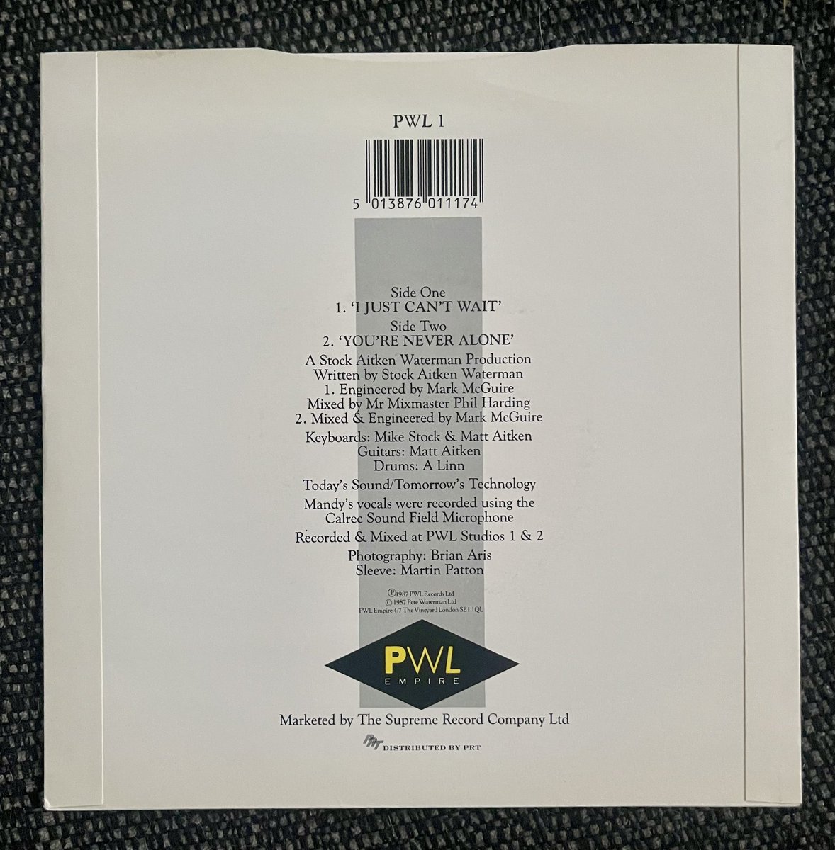 Poplifer73's tweet photo. Vinyl Saturday!
Vinyl find.
Mandy Smith “I Just Can’t Wait”.
1987 PWL Records.
@PWLHitFactory @MIKE_STOCK_HQ @mikestockmusic
#MandySmith #PWL #StockAitkenWaterman #Vinyl #SevenInchSingle https://t.co/wUbkaNHHwD