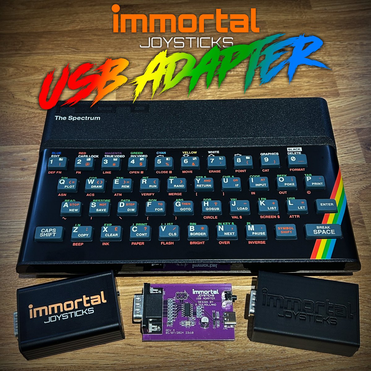 AmigaforMortals's tweet photo. Have you bought ‘The Spectrum’?

Do you want to use your original DB9/Kempston joystick with it?

Get yourself an Immortal Joysticks USB adapter and enjoy your favourite games exactly how you would have done back in the day!

https://t.co/nrgUiOWSIE https://t.co/UIwbz8vt50