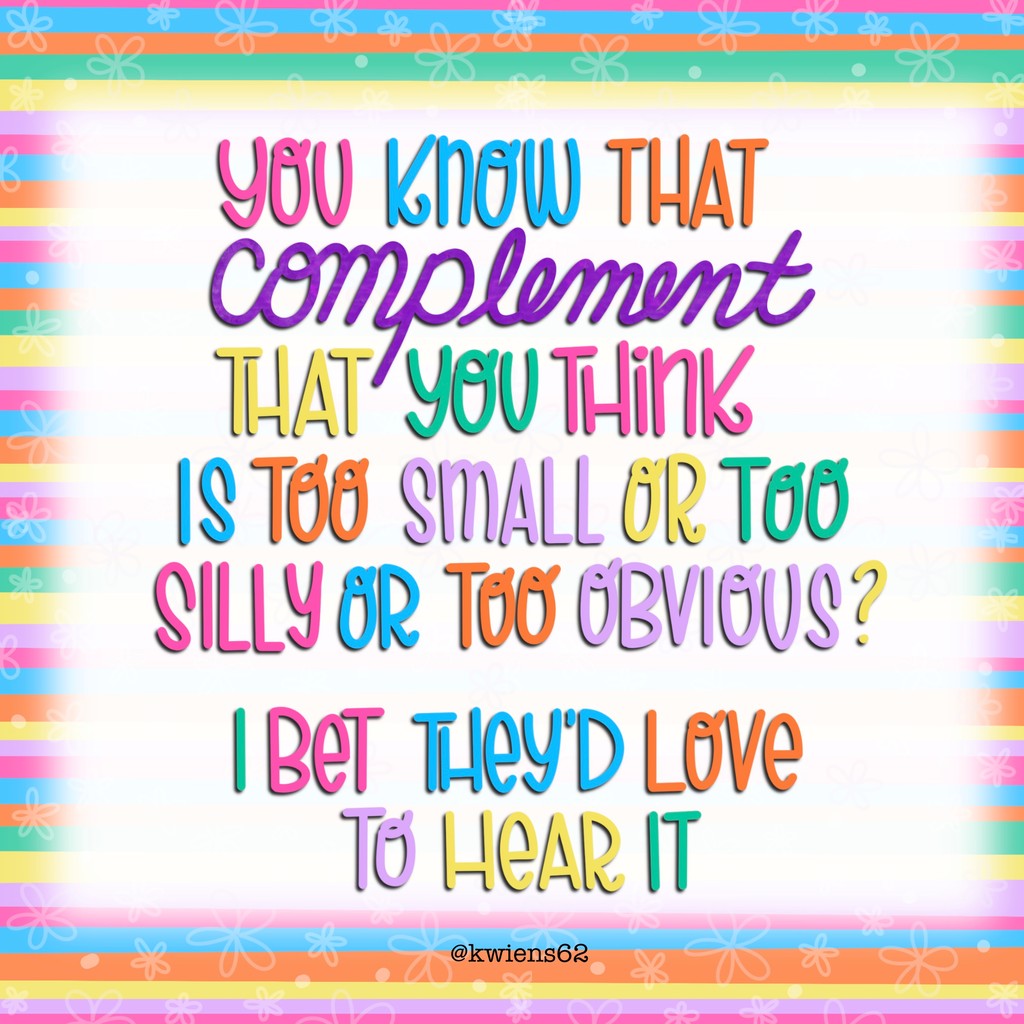 It’s always a good day to say something kind. 💖

#BeKind #CheerForEachOther #TogetherIsBetter