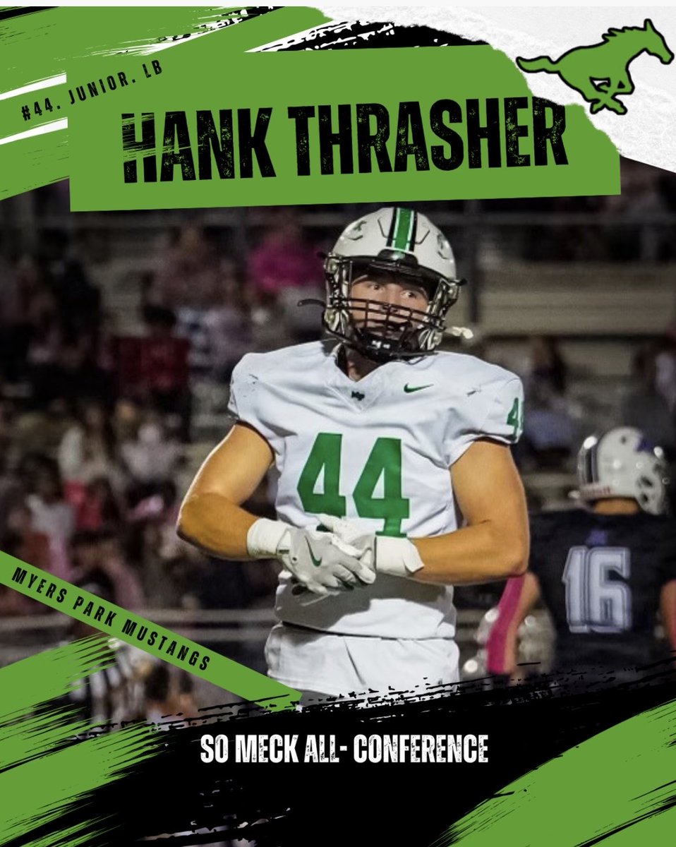 myersparkfball's tweet photo. Congratulations to our Defensive All- Conference Selections

LB Hank Thrasher
DL Rodney Dunham
DB Orlando Brown
DB Josh Hines https://t.co/iyaV2QYdjv