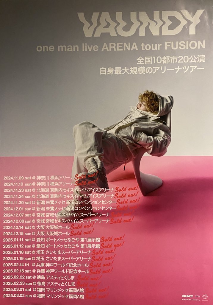 VAUNDYアリーナツアー