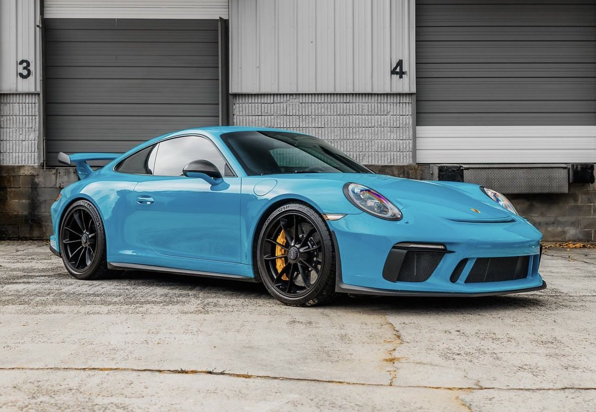 PorscheCIub's tweet photo. Miami Blue 991 GT3 https://t.co/uj62b9rQ4v