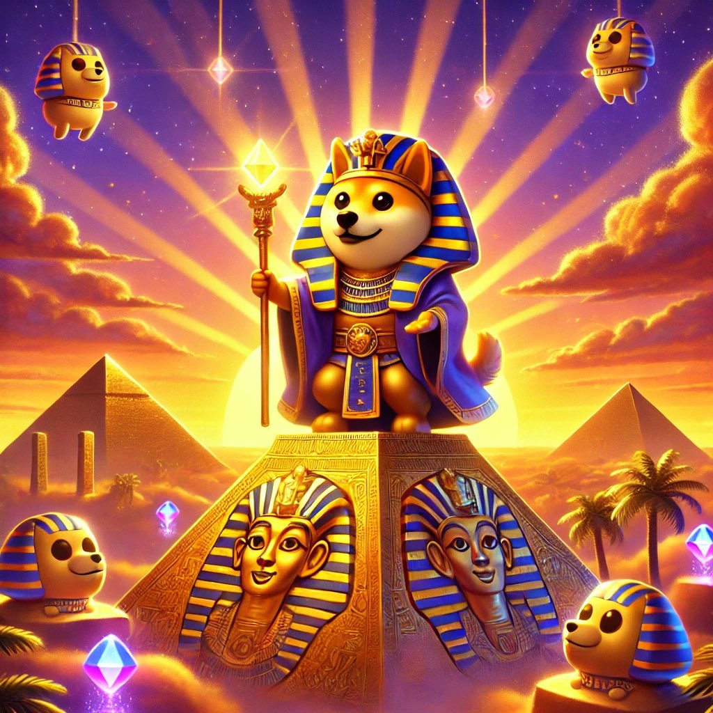 PharaohDoge's tweet photo. Pharaoh Doge stands atop the golden heights, bathed in the warm glow of destiny. A symbol of timeless strength, unity, and the brilliance of an ancient legacy reborn. 🌅✨🐕

As the ancients would say, ‘He who walks with the sun carries the light of all generations.’

#PharaohDoge #GoldenPyramid #TimelessLegacy #EternalLight #PharaohDoge #GoldenPyramid #TimelessLegacy #EternalLight #cryptocurrency #pyramids #ancient