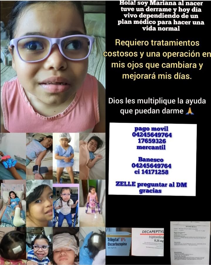 mariani87784922's tweet photo. A solo días para colocarm amp decapeptyl aun faltan $350 para podr comprar tratamiento q no encuentro en donación y debo tambien adquirir trileptal es diario,d por vida mi condición no espera.
COLABORA CON MI VIDA
Pm
Mercantil
04245649764
17659326

Banesco
04245649764
14171258 https://t.co/7EckPXLK0G