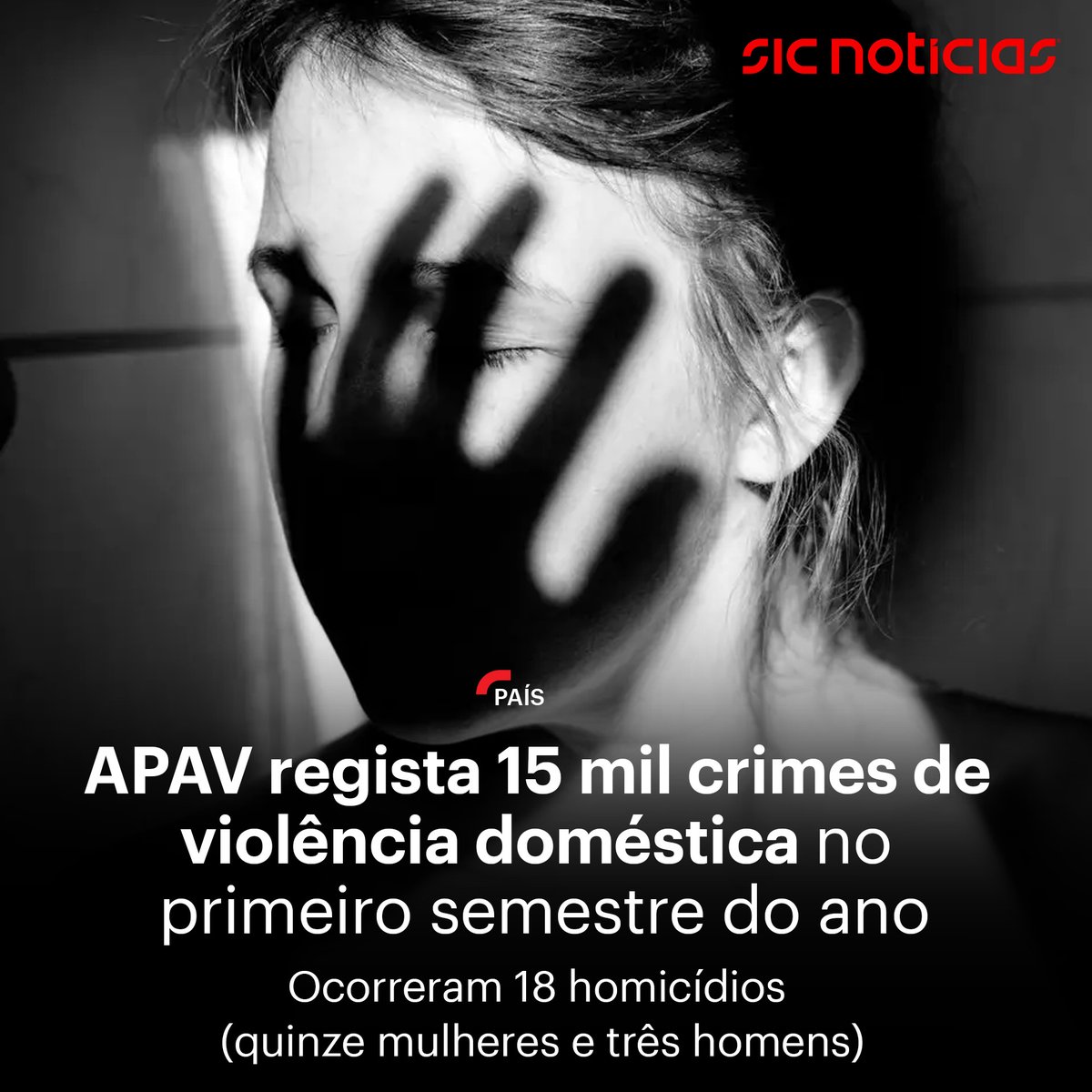 SICNoticias's tweet photo. Saiba mais em https://t.co/PeVZVfK9jP
#sicnoticias #APAV #crimes #violênciadomestica #homicídios #sicnoticias #news #portugal #país https://t.co/IEf7csyYza
