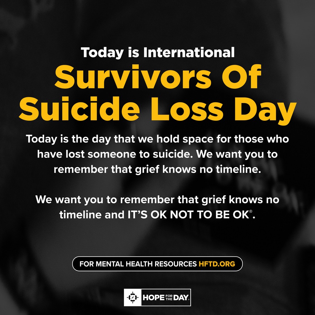 Grief can be really heavy, but you don’t have to carry it alone. Please remember that IT’S OK NOT TO BE OK. 🖤

Visit HFTD.org/find-help if you need additional support