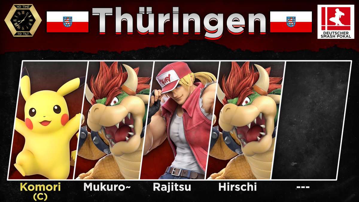 Auch sie sind wieder dabei, doch dieses Mal haben sie ein klein wenig extra Verstärkung erhalten.

Da Sachsen-Anhalt leider kein Team eingereicht hat, unterstützt Sinnsai Thüringen und füllt das Roster auf!

Komori 
<a href="/Mukuro_Rokudo3/">Mukuro~</a> 
@Jitsu67159783
Hirschi 
@sinn_sai_lence