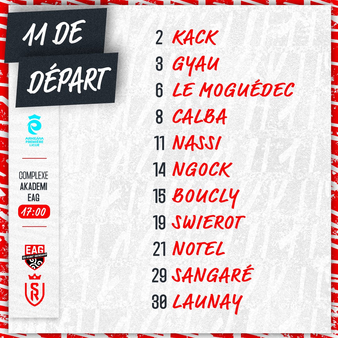 StadeDeReims's tweet image. 👀 La composition de nos féminines pour affronter Guingamp. Allez ! 💪

#TeamSDR #PionnièresEtAmbitieuses