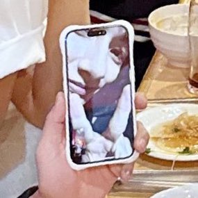 tinkswonu's tweet photo. seventeen ot13 dinner!!!! the boys making sure to include jeonghan &amp; jun by having a video call with them 🥹🥹🥹 https://t.co/j0ctxUQ89r