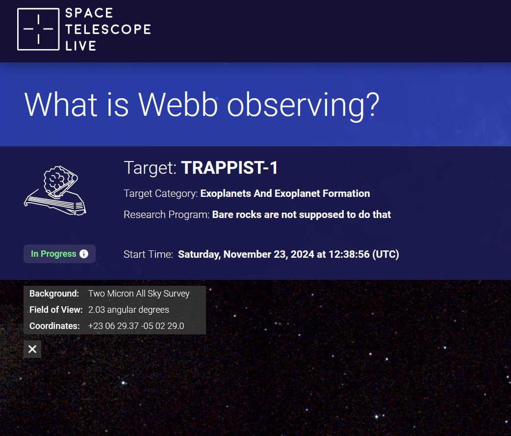 wow36932525's tweet photo. The  James Webb  Space Telescope

has returned to  TRAPPIST 1     🧐👽

https://t.co/uzpFP2fvpz https://t.co/6t3OfFBMyz