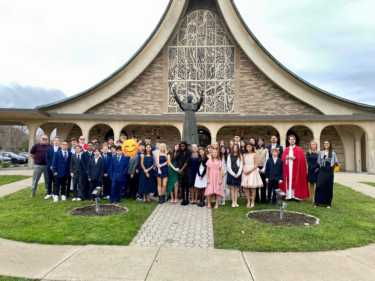 Congratulations to the Grade 7’s who received the Sacrament of Confirmation today! 🕊️ <a href="/stgabrielhcdsb/">St Gabriel</a>