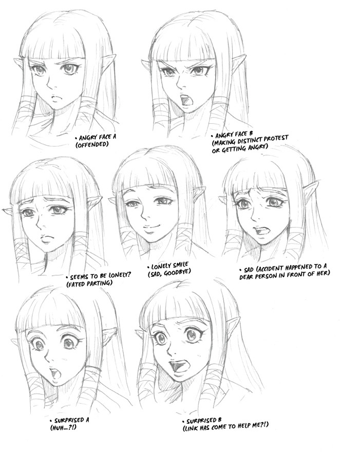 which Skyward sword Zelda expression are you today?