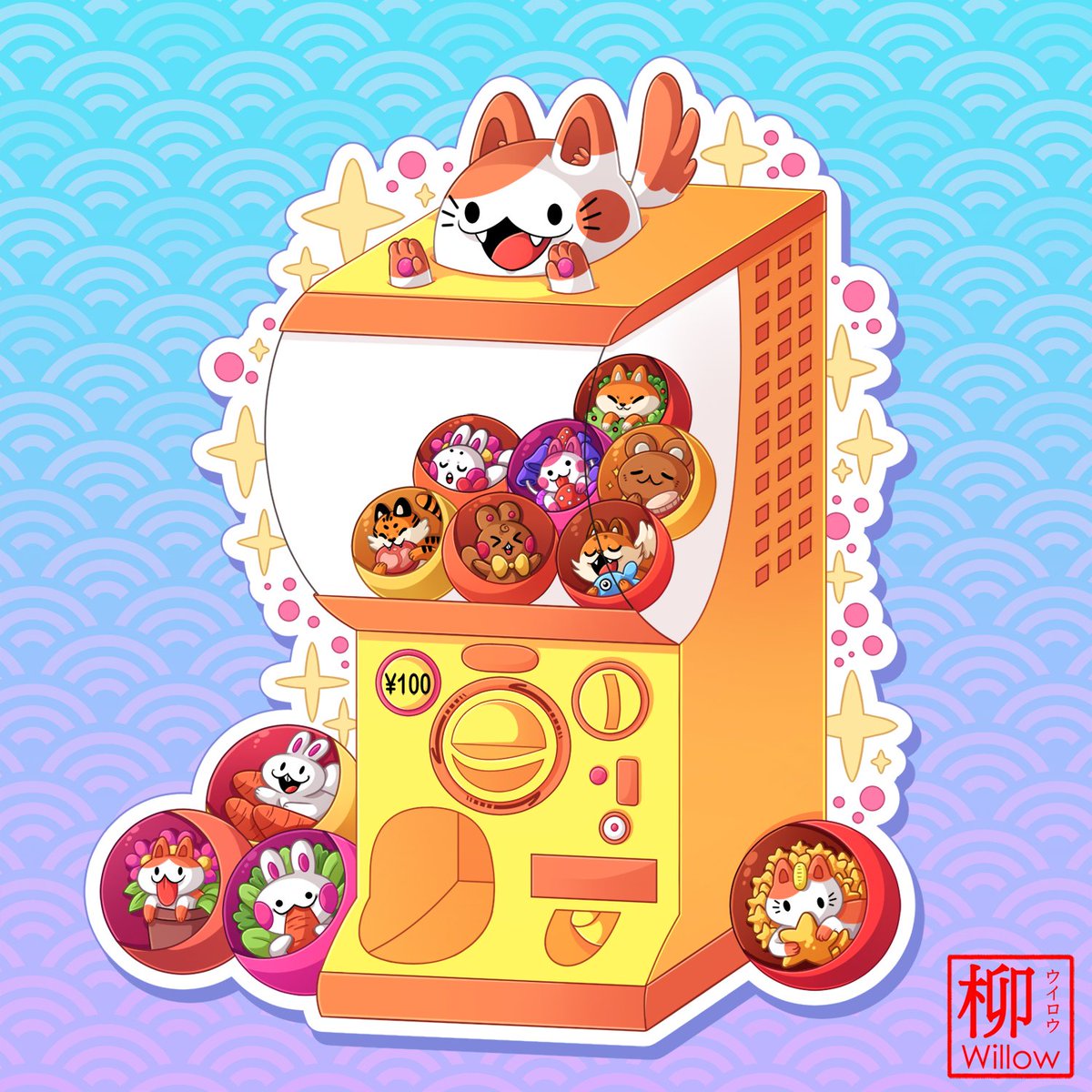 Willow_San's tweet photo. A cute Gashapon, soon available as a keychain 👀✨️ https://t.co/BJlbqsgm7m