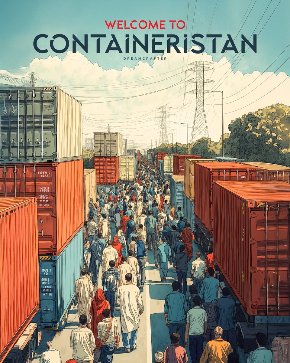 NaeemAlrahman's tweet image. Welcome to Containeristan 
#24NovemberFinalCall #ImranKhanNeedsJustice