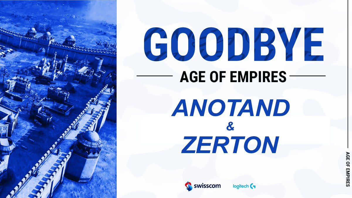 After many months together, we are saying goodbye to <a href="/ZertoN__/">ZertoN</a> and <a href="/AAnotand/">Anotand</a> 🫡

The best of luck for your next adventures! 💙

#aoe4 #insanetrain