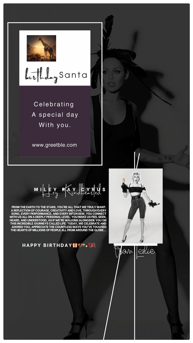 GreetbleLtd's tweet photo. @PopCrave @MileyCyrus HAPPY BIRTHDAY 🎂🥳🎉🎈🎁🎊🍾 TO MILEY CYRUS.

#MileyCyrus 
#Greetble
#Birthday 

FROM 
https://t.co/oa1f1N8YJY https://t.co/UiqDjcLkri