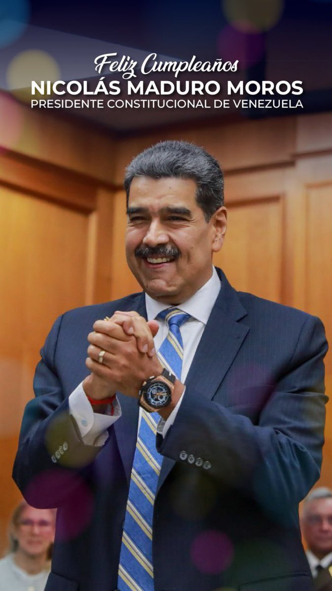 indhriana's tweet photo. Feliz cumpleaños querido Presidente @NicolasMaduro . 

¡Dios lo bendiga, hoy y siempre! 🙏 https://t.co/yjqdfSPDhN
