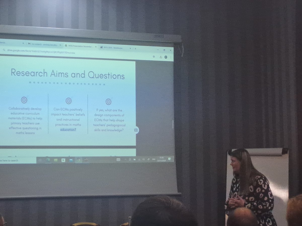 Maths Ed. Team MIE (@maths_mie) on Twitter photo Thought-provoking presentation from Dr <a href="/sarahporcenaluk/">Sarah Porcenaluk</a> who shared findings from her doctoral research at <a href="/imtanational/">Irish Maths Teachers’ Association</a> conference highlighting the role of varied questioning techniques in supporting student reasoning and reflection. Thought-provoking presentation from Dr <a href="/sarahporcenaluk/">Sarah Porcenaluk</a> who shared findings from her doctoral research at <a href="/imtanational/">Irish Maths Teachers’ Association</a> conference highlighting the role of varied questioning techniques in supporting student reasoning and reflection.
