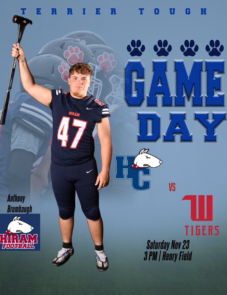 Hiram College Athletics (@hiram_athletics) on Twitter photo 🏈MORE FOOTBALL AT HENRY FIELD⚡️
<a href="/Hiram_Football/">Hiram College Football</a> battles the Tigers in the late afternoon.
🆚: Wittenberg
📍: Hiram, OH
⏰: 3 p.m.
📺: northcoastnetwork.com/hiram
📊: hiramterriers.com/sidearmstats/f… 🏈MORE FOOTBALL AT HENRY FIELD⚡️
<a href="/Hiram_Football/">Hiram College Football</a> battles the Tigers in the late afternoon.
🆚: Wittenberg
📍: Hiram, OH
⏰: 3 p.m.
📺: northcoastnetwork.com/hiram
📊: hiramterriers.com/sidearmstats/f…