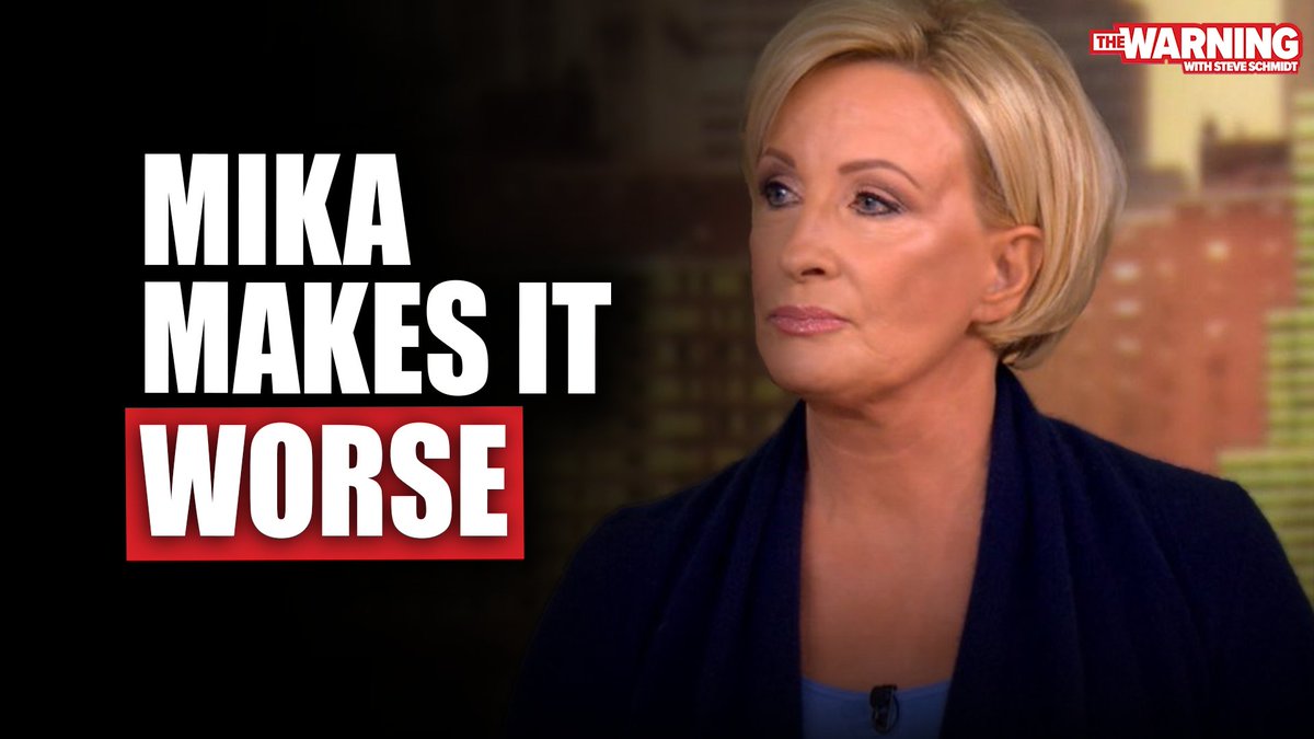 If the "Morning Joe" meeting with Trump wasn't already poorly received, the explanations coming from Joe and Mika certainly aren't helping. I break down Mika's recent podcast interview and explain why their reasoning isn't enough.

Watch here: youtu.be/OZbEiVvBIBE