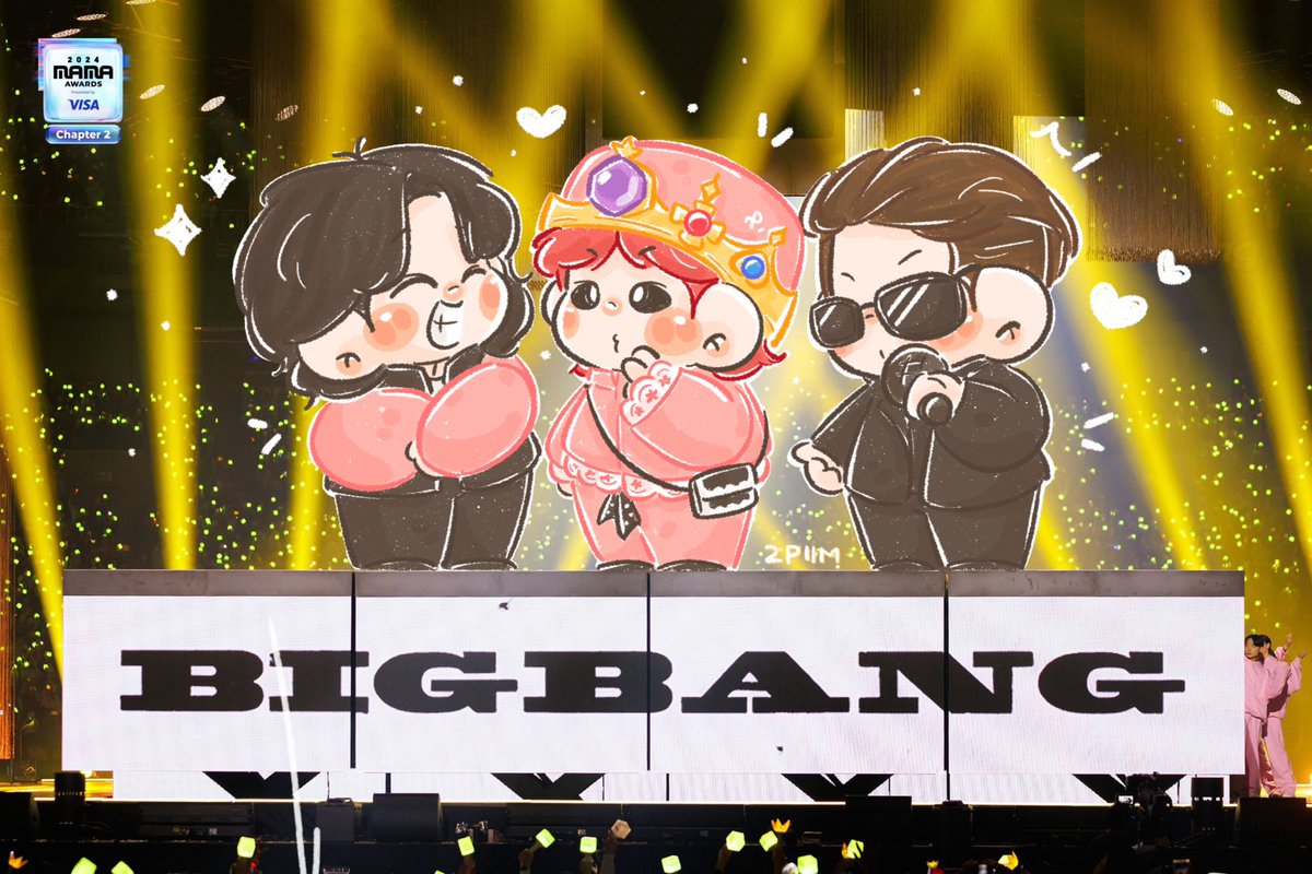 2PIIM's tweet image. ' BIGBANG IS BACK ' 👑💛

#2024MAMA  #BIGBANG
