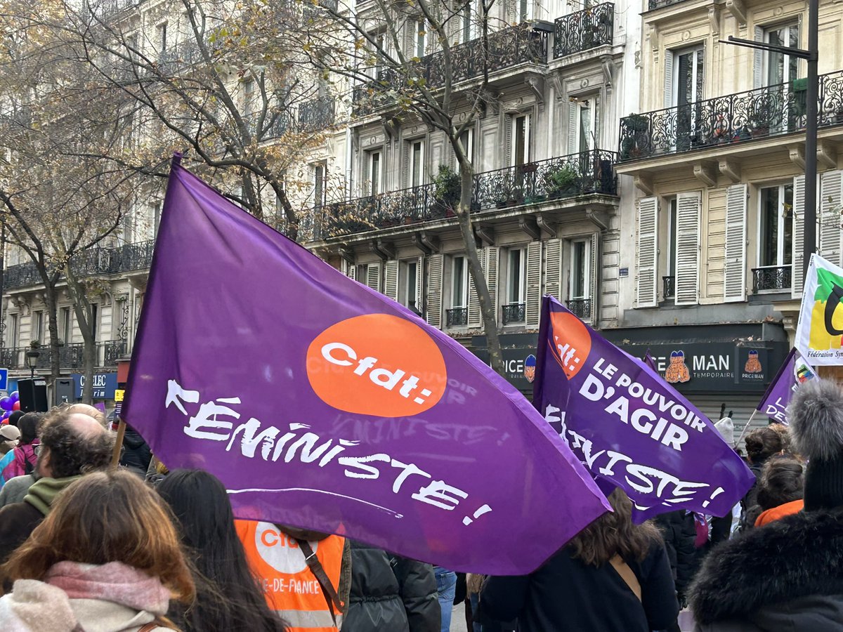 La <a href="/CFDT/">CFDT</a> mobilisée contre les #violencesfaitesauxfemmes Dans l’espace public, dans le quotidien, au #travail nous disons #stop #23novembre